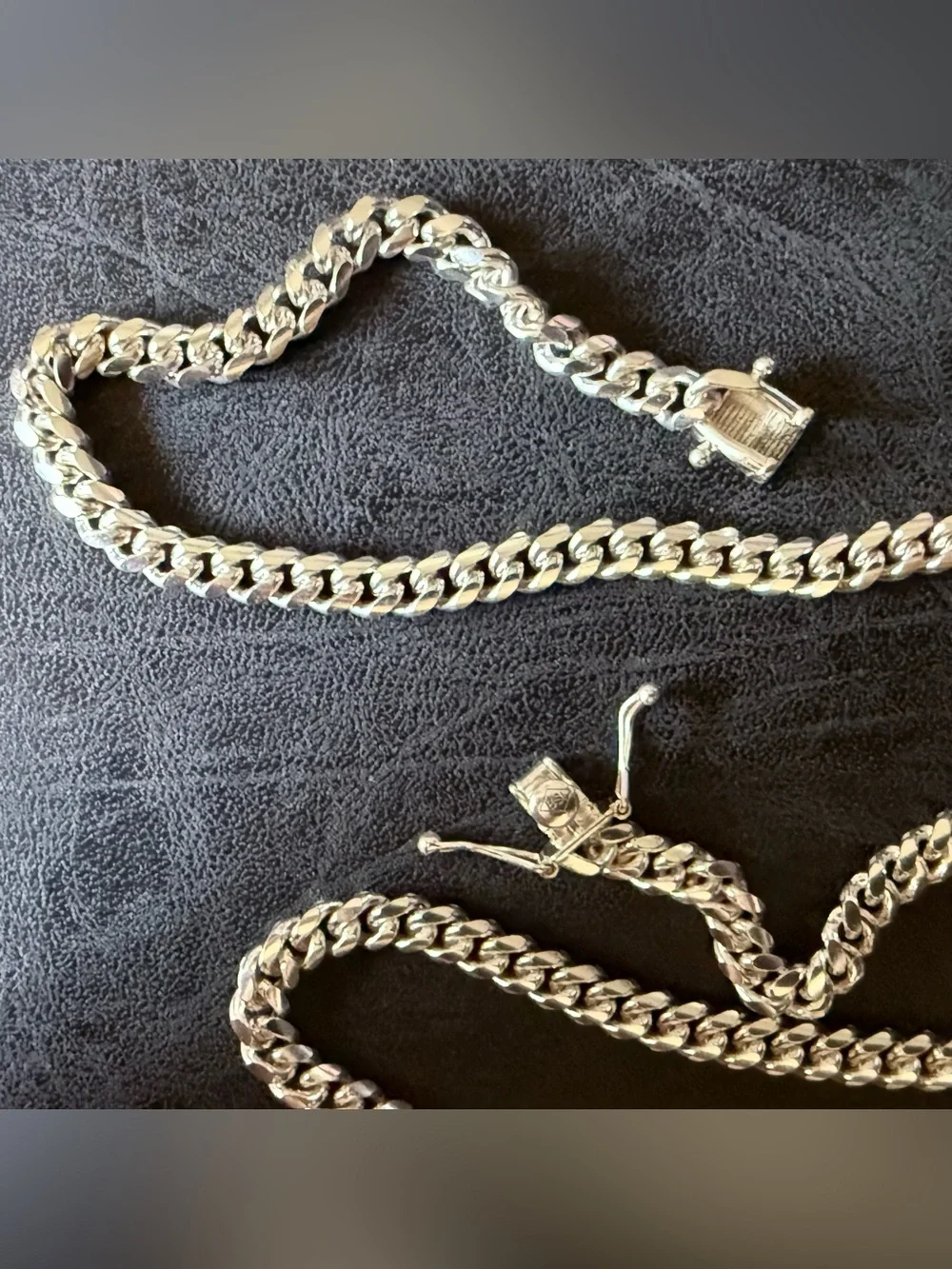 925 SOLID Sterling Silver Miami Cuban Chain 24” 38g